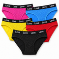 Women’s Breathable Bikini Panties – 5 Pack, Multicolor
